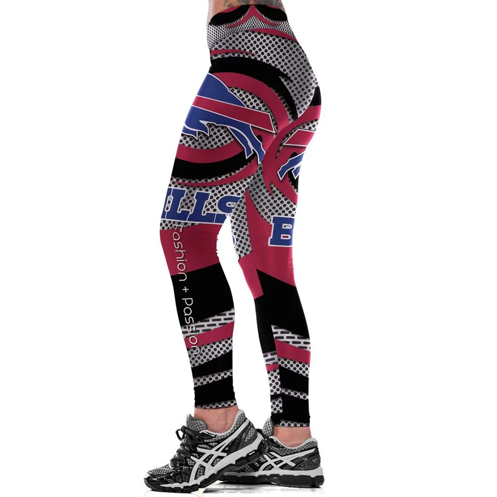 

Unisex Football Team Bills Print Tight Pants Workout Gym Training Running Yoga Sport Fitness Exercise Leggings Dropshipping