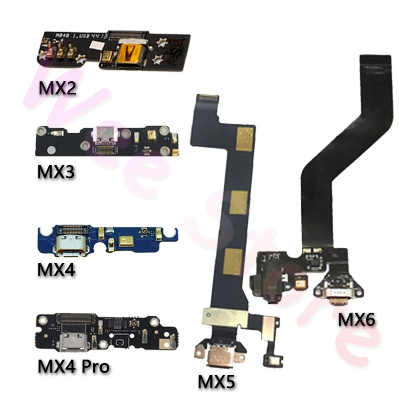 

USB Charging Connector Port Charger Dock Flex Cable For Meizu MX2 MX3 MX4 MX6 MX5 MX6 MX Pro 4 5 6 Original Phone Repair Parts