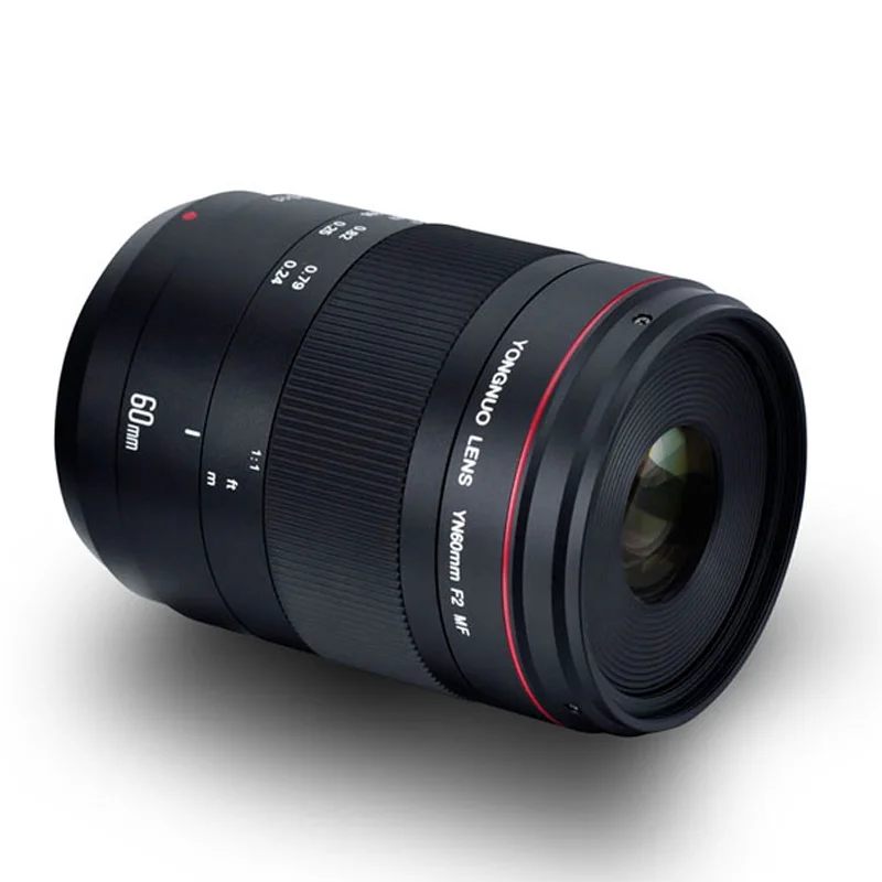 Макро объектив YONGNUO YN60mm F2 MF 60 мм 0 234 м с ручной фокусировкой Большая диафрагма