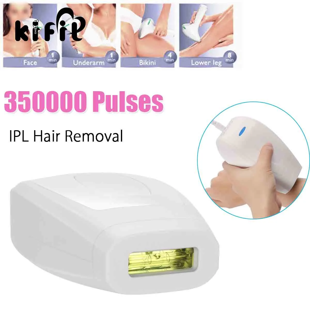

350000 Pulses IPL Laser Full Body Hair Removal Machine Electric Armpit Depilador Hand Leg Trimmer Home Use Depilator