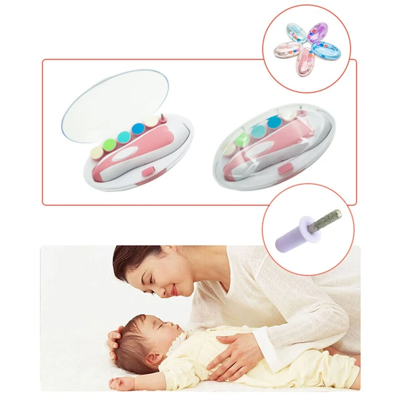 Portable Adult Baby Electric Nail Trimmer Safe Manicure Pedicure For Kids Adult Quiet Nail File Babies Nail Care