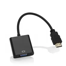 AHHROOU HDMI мужчин и женщин VGA кабель адаптер HDMI2VGA конвертер Full HD 1080P HDTV HDMI разъем для ПК ноутбук планшет ноутбук