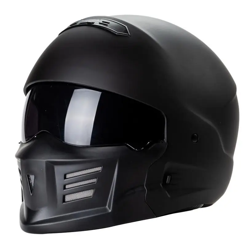 Dragonpad легкий мотоциклетный шлем модный дизайн ВОИН гоночные мотоциклетные шлемы - Цвет: Matte black XL