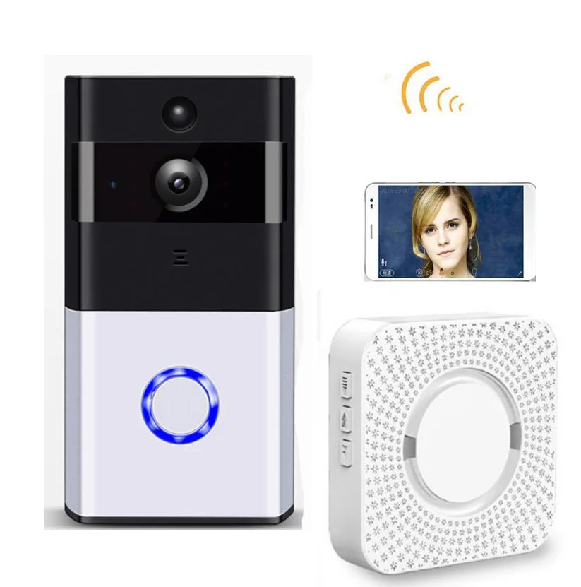 720P Door Wireless Video Door Phone Bell WiFi Doorbell Camera Support PIR SD Card
