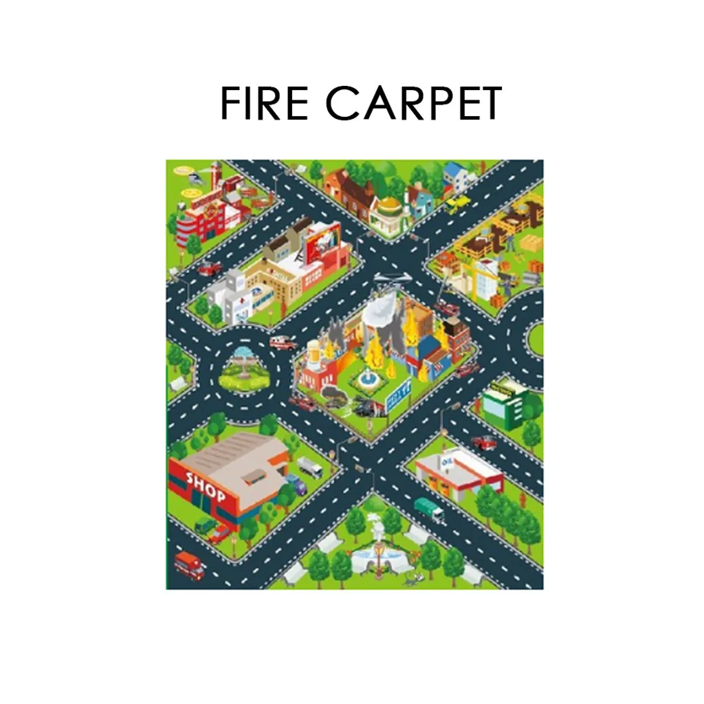 Дорожный игровой коврик, детский игровой коврик для игр с автомобилями и игрушками, водонепроницаемый детский коврик для пикника, мягкий коврик из пены Eva, ковер для малышей#40