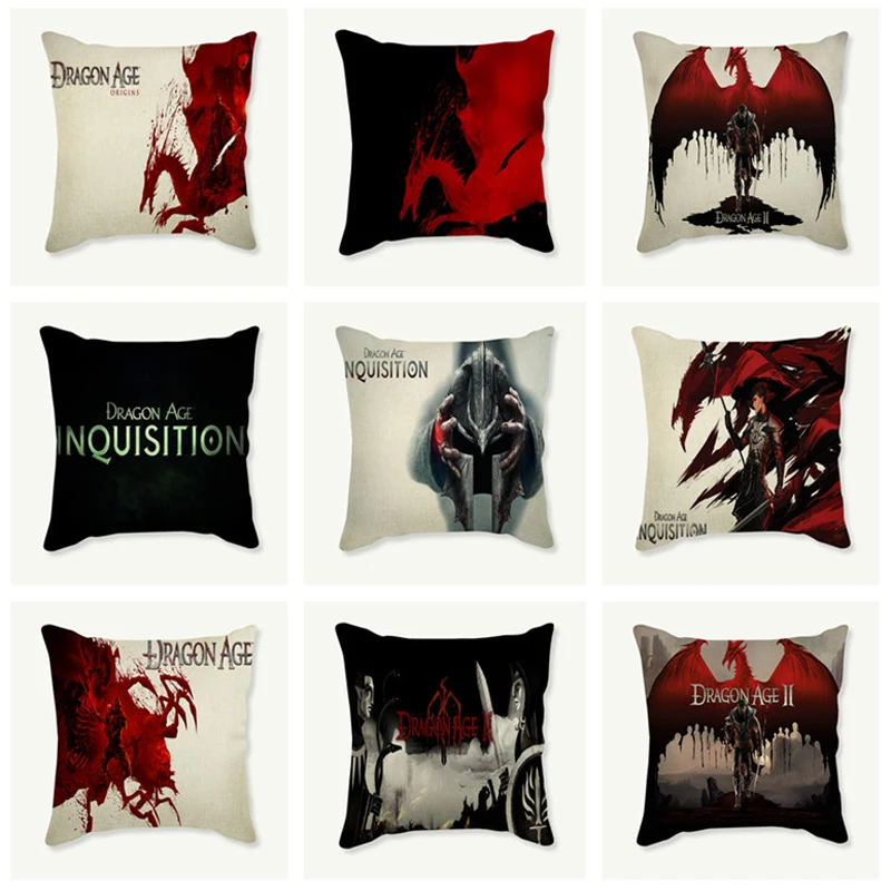 الزخرفية غطاء الوسادة أريكة سرير مهرجان كيس وسادة التنين العمر المشارك غطاء الوسادة المخدة المنزل كنبة مكتب ديكور هدية