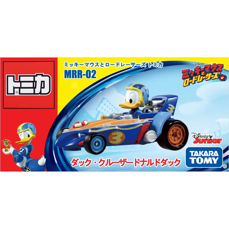 Takara Tomy томика Микки Маус роудстер гонщики MRR 02 крейсер Дональд Дак 6 см