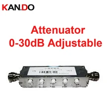 Усилитель использования 10 Вт 0-30дб Регулируемый радио частотный аттенюатор DC-3G затухание Разъем RF коаксиальный разъем радио аттенюатор