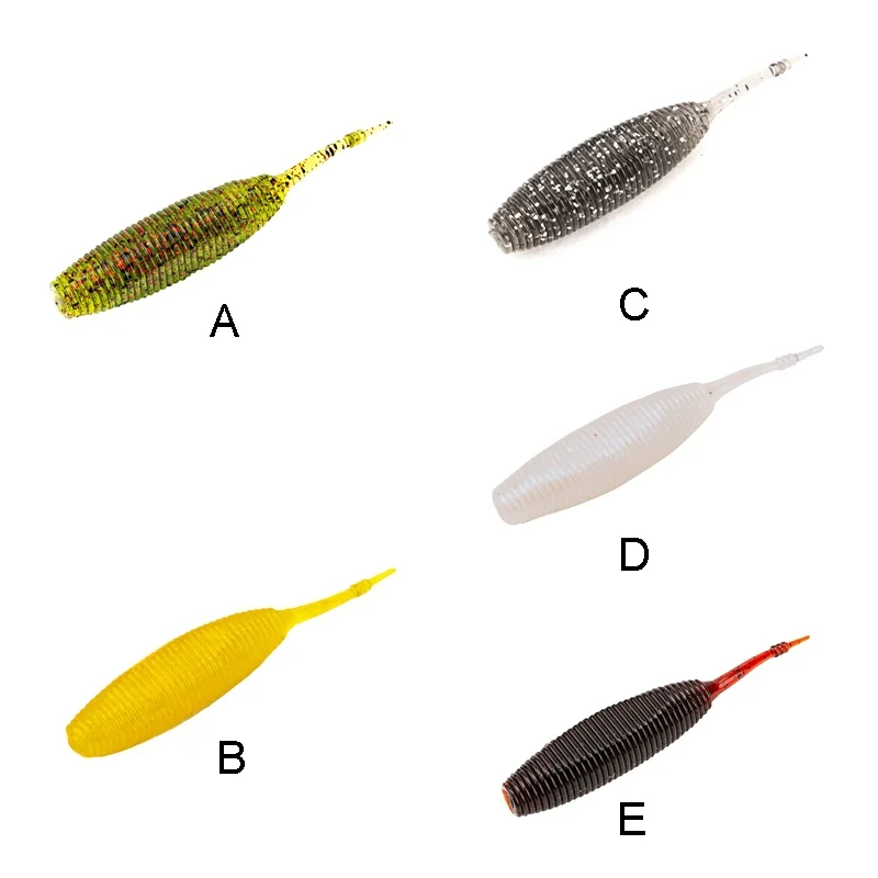 

9cm Fishing Soft Artificial Fishing Lure Shad Worm Swim baits Head Jig Fly Fishing Silicone Rubber Fishing bait New
