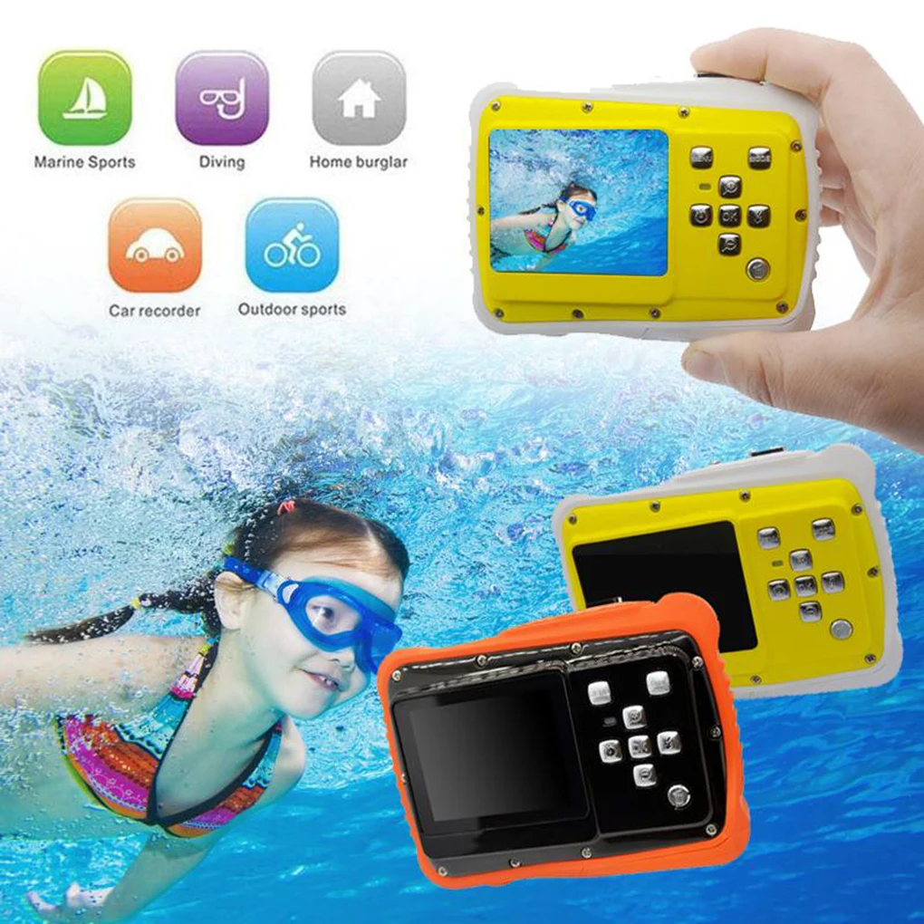 

Universal WTDC-5262 Waterproof Kids Camera 2.0 inch HD Children Camcorder Video Recorder Underwater Digita Camera