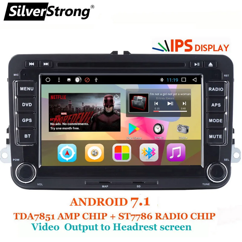 

SilverStrong IPS Android8.1 2DIN DVD for VW GOLF5 GOLF6 and CAR GPS for PASSAT B7 B6 MirroringLink 701DT3