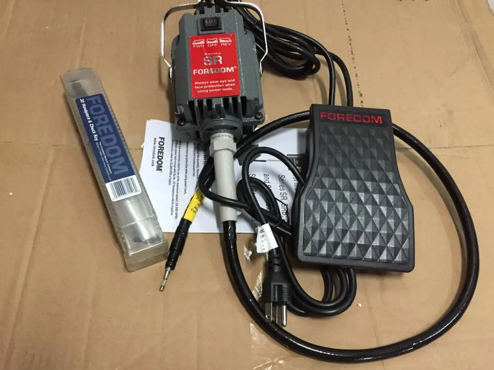 Ceny 110 220V SR flexshaft kompletny zestaw, Foredom SR moc złota rzeźba silnika, kamień wiszący elastyczny wałek maszyny, złotnik narzędzie