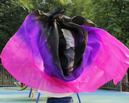 Шелк танец живота вуаль шаль шарф сценическое представление Танцы Аксессуары практика размер и цвет могут быть настроены - Цвет: As picture