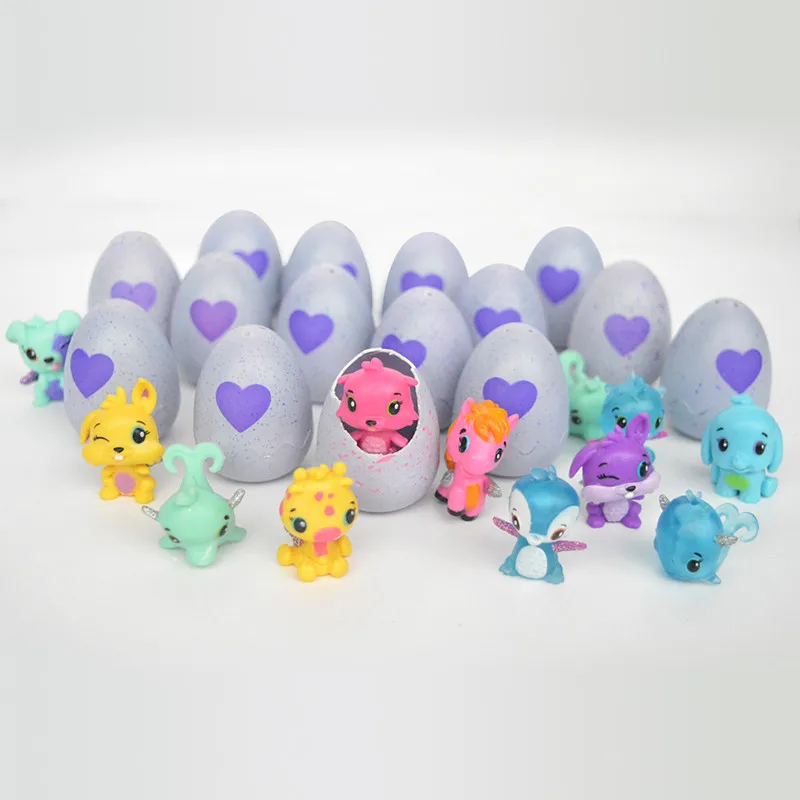 2017 Hot Magic Surprise Egg Hatching Colorful Dinosaur Animal Eggs Cracks Grow Eggs Color Change Toys