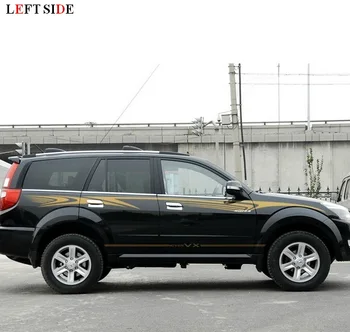 

LEFT SIDE Car Stickers and Decals Golden Color Sports vinyl Personality Car Body Sticker Waterproof High Quality waterproof