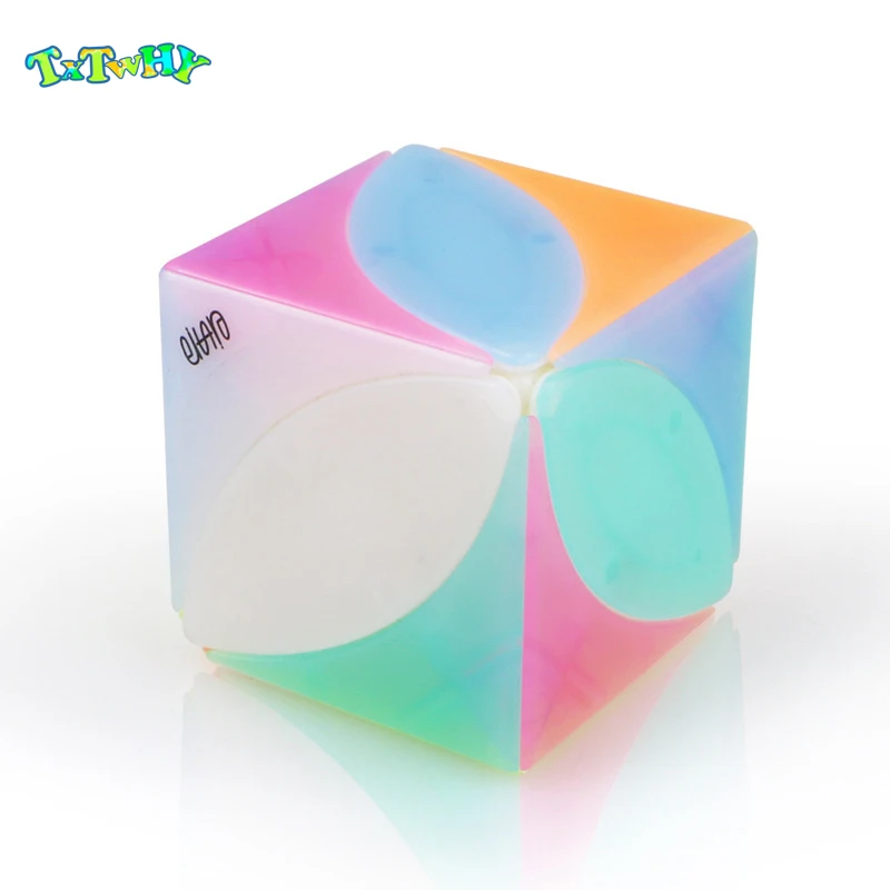 

New Arrival QiYi Mofangge Ivy magic Cube 3x3x3 The First Twist Cubes of Leaf Line Puzzle professional magics Jelly color toys