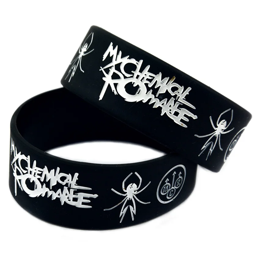 

Hot Sell 1PC My Chemical Romance Silicone Wristband Music Bracelet for the Young