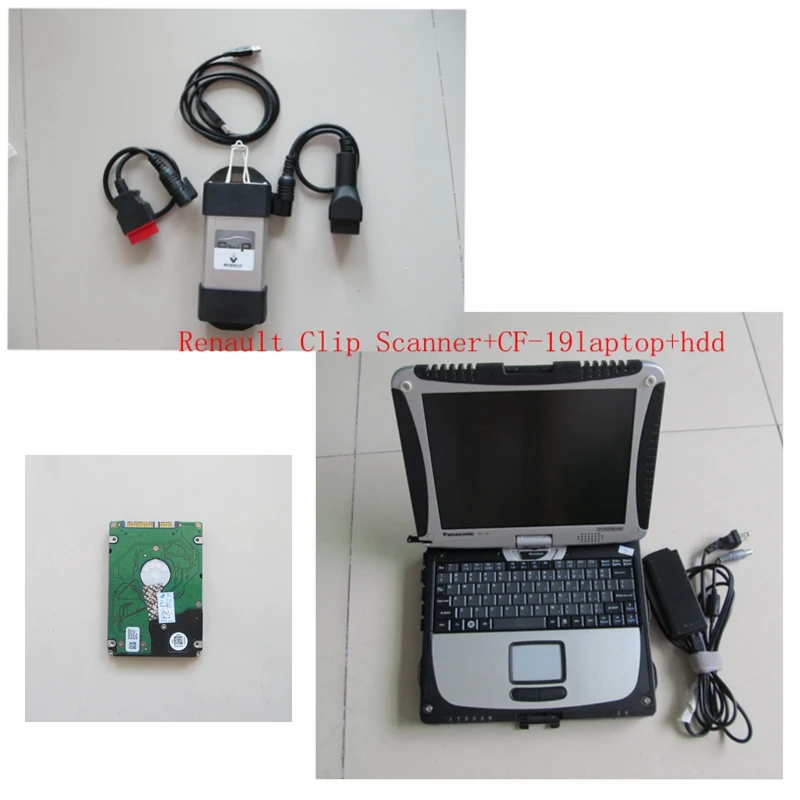 

2018 newest for renault can clip scanner full chip v160 with cf-19 laptop best quality 1 years warranty ready to work