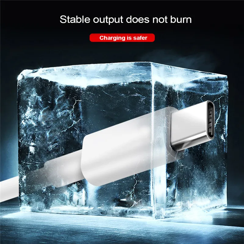 USB C Cable Type-C USB-C 1M 2M 3M 2.4A Quick Charge Data Cord For Samsung S10 S9 Huawei P30 P20 Xiaomi Mi 9 Mobile Phone Cables android type charger Cables