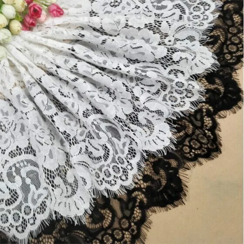 

30cm width Lace Fabric DIY Crafts High Quality Embroidered Ribbons Lace trim by meter for Sewing Wedding dress accessories