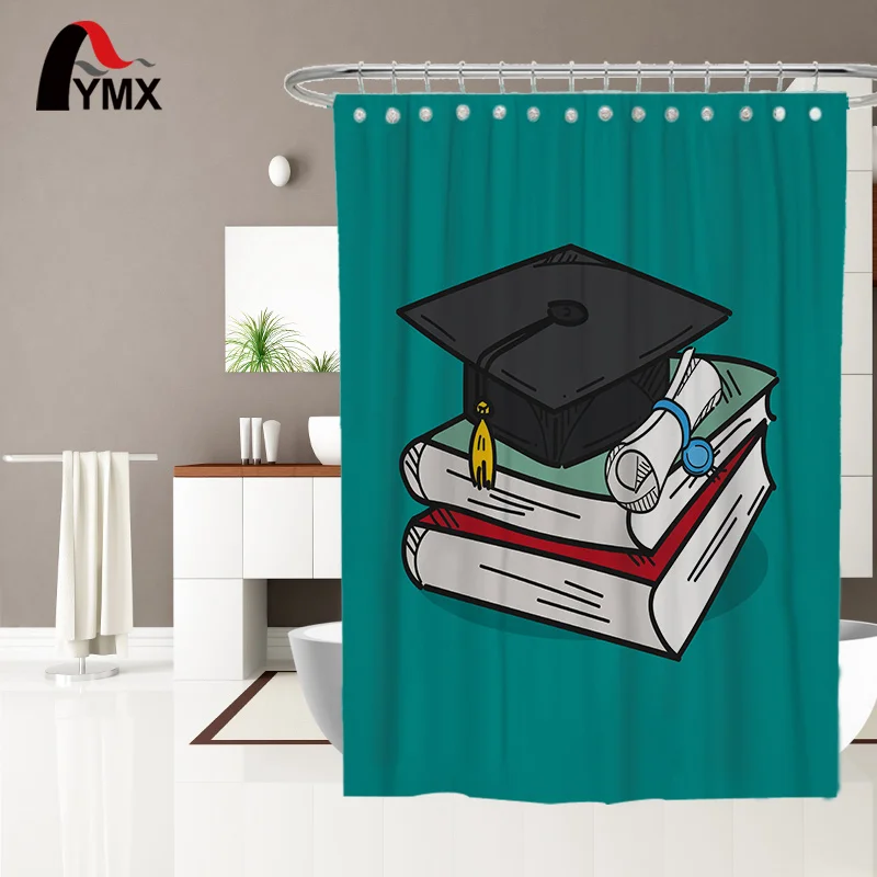 

Fashion Design Printed Polyester Waterproof Dustproof High Quality Bathroom Curtains For Kids