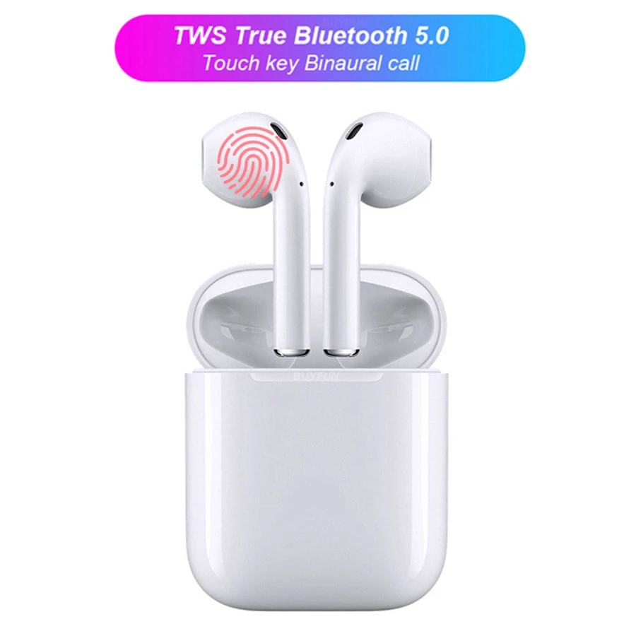 

i12 tws bluetooth wireless earphone touch sport earbuds original earphones with mic charge box case real tws i12 not i10 i9s i11