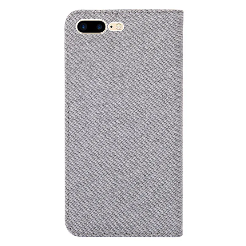 Чехол с откидной крышкой чехол для iPhone 8 Plus роскошный тканевый кожаный текстурой