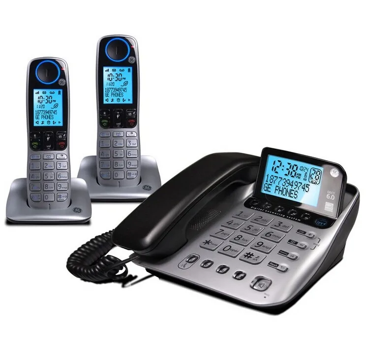 GE 30524 DECT 6.0 Corded Phone with Cordless Handset