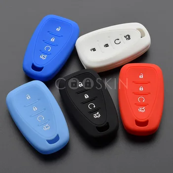 

Silicone key fob cover case hood holder protect set skin For Chevrolet Tracker Cruze 4 button remote keyless keychain 100pcs