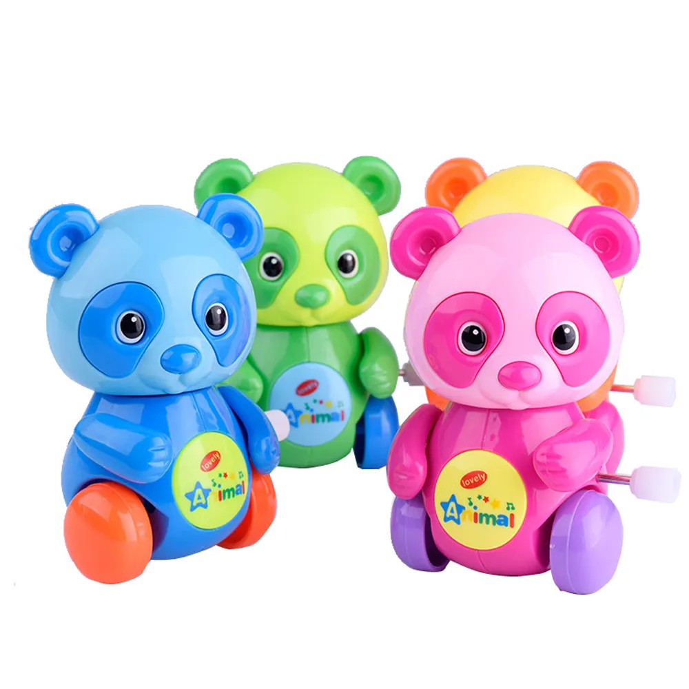 Детские заводные Забавные игрушки мультяшный медведь Заводной автомобиль Развивающие игрушки Jan7