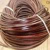 REGELIN 2meter Retro Coffee Cow Leather Strap Findings 2/3/4/5/6/8/10mm Flat/Round Leather Cord String Rope DIY  Bracelet Making ► Photo 3/4