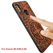 Для Xiaomi mi 8 SE чехол Boogic Настоящее Дерево funda mi 8 se палисандр ТПУ противоударный чехол для телефона mi 8 Xiao mi чехол