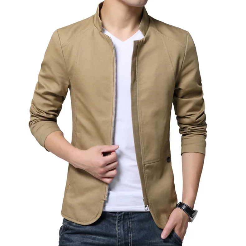 Casual Slim Fit Cotton Coat for Mens