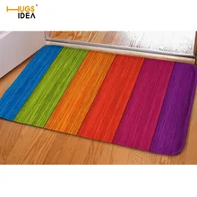 Креативный HUGSIDEA, красочные коврики с узором, скандинавские украшения, домашний Коврик для двери, теплые мягкие коврики для ванной, моющиеся коврики