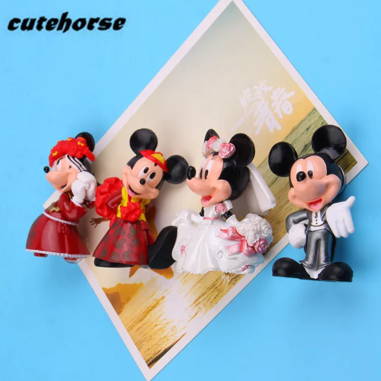 Cutehorse 4 шт./компл. Герой мультфильма холодильник палочки украшения дома 3D магнит на холодильник