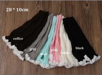 

ePacket Free! 6pair /lot Children's Crochet Knitted lace Trim Leg Warmers Short Cuffs Toppers Boot Socks