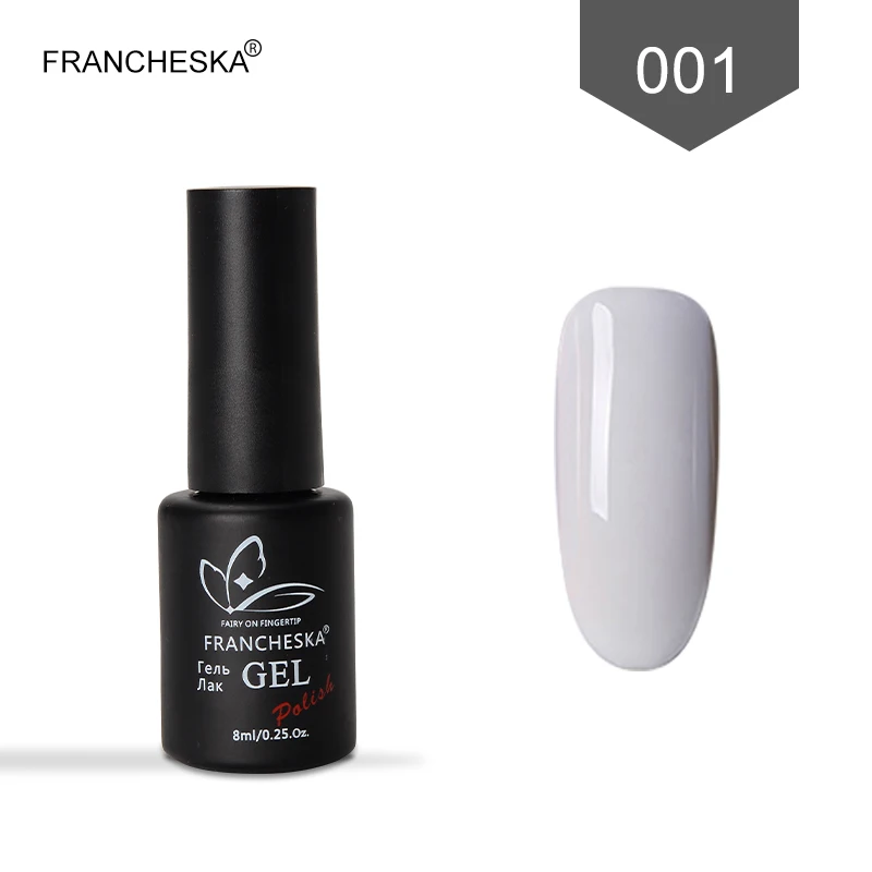 Francheska Гель-лак для ногтей УФ-гель nagels spulletjes gellak Гель-лак nagellak unhas de лак набор цветов nagels nai lart oje - Цвет: gel polish -white