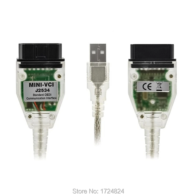 Поддержка Toyota Mini VCI V12.20.024 с FTDI FT232RL чип для сканера Tis Techstream OBD2 диагностический