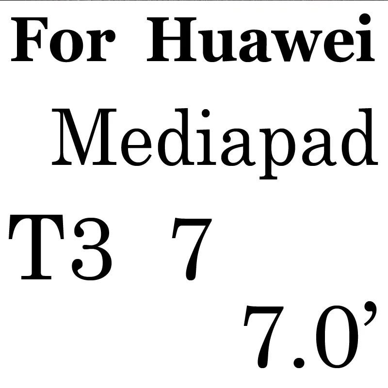3 шт., протектор экрана планшета, прозрачные/матовые/нано анти-взрывные Защитные пленки для huawei MediaPad T3 7 BG2-U01 3g 7," /T3 10 lcd - Цвет: T3 7