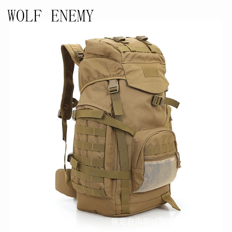 Molle 60L Camping Rucksack Tactical Military Backpack ...
