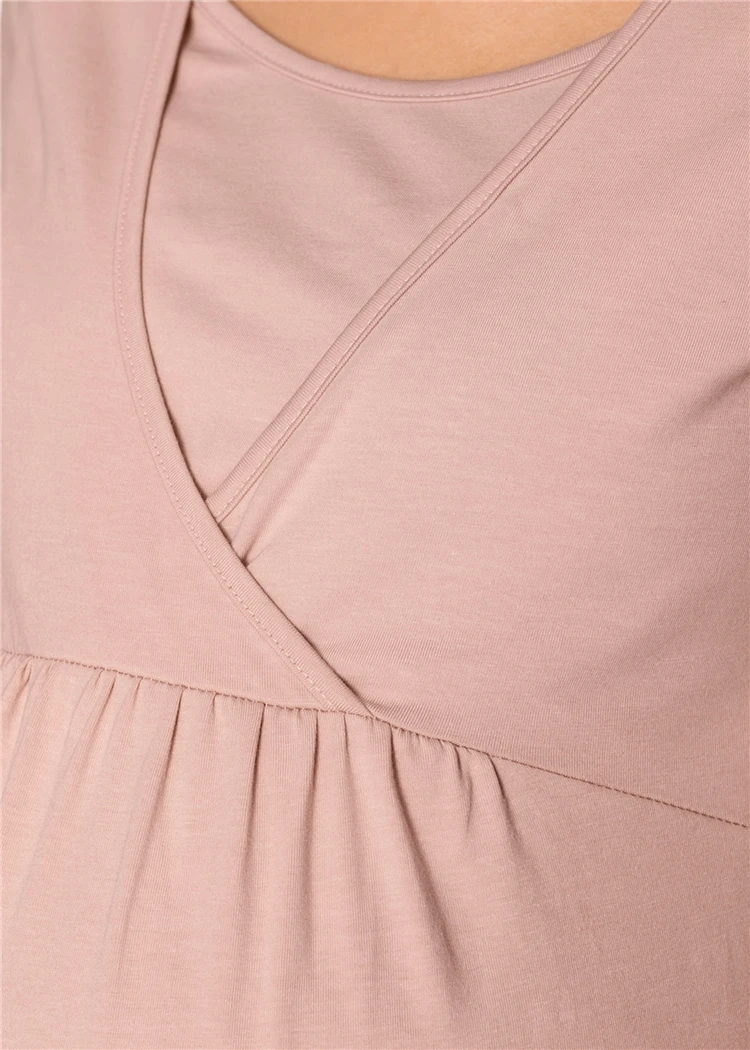 Maternity T-shirts Clothes For Pregnant Women Summer Lactating Mothers Nursing Breastfeeding Clothes Dress Shirt Top Feeding 3xl (10)