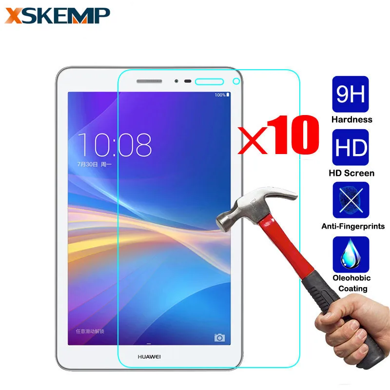 10 шт. Экран Защитная пленка для huawei MateBook HZ-W09 Honor Tablet 2 JDN-W09 8 0 Mediapad M3 4 закаленное