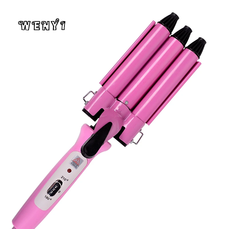 High Quality Professional 220V Hair Curling Iron Ceramic Triple Barrel Curler Waver Styling Tools Styler | Красота и здоровье