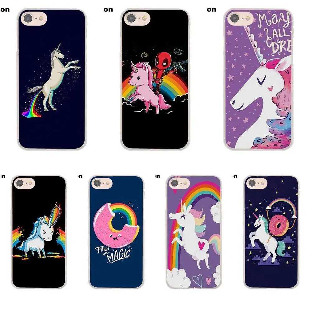 Donut Riding A Unicorn For HTC Desire 530 626 628 630 816 820 One A9 M7 M8 M9 M10 E9 Plus Moto G G2 G3 Soft Cute Skin | Мобильные