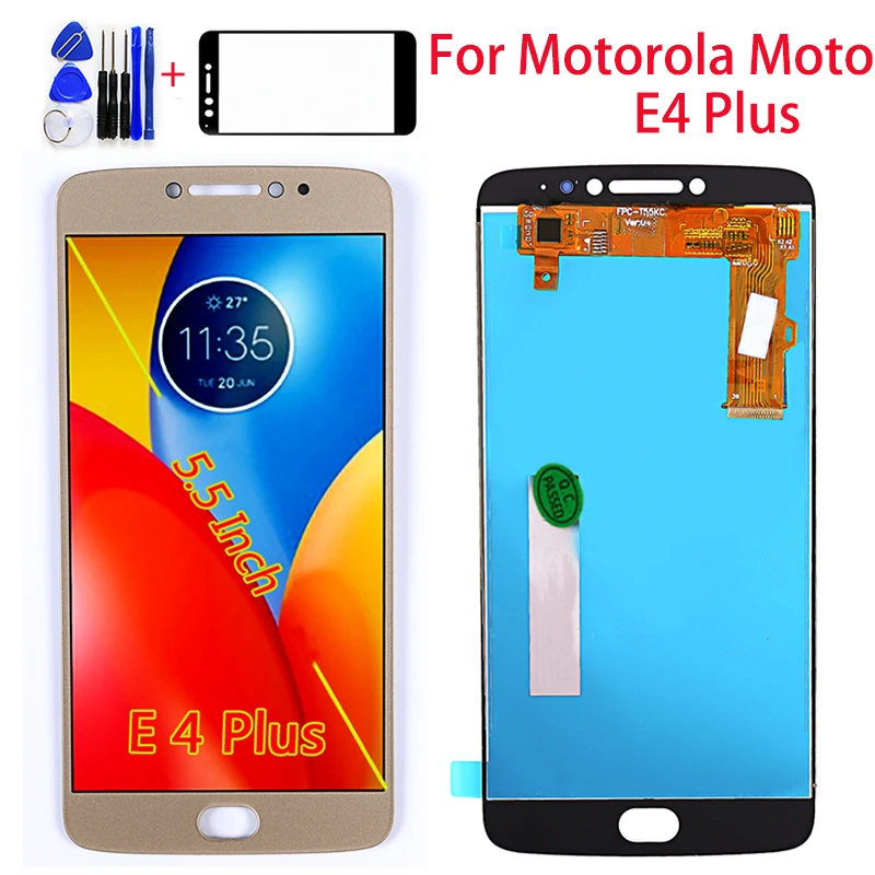 

5.5 inch For Motorola Moto E4 Plus LCD Display Touch Screen Digitizer Assembly E4 Plus 1280*720 Free Tempered Glass and Tools