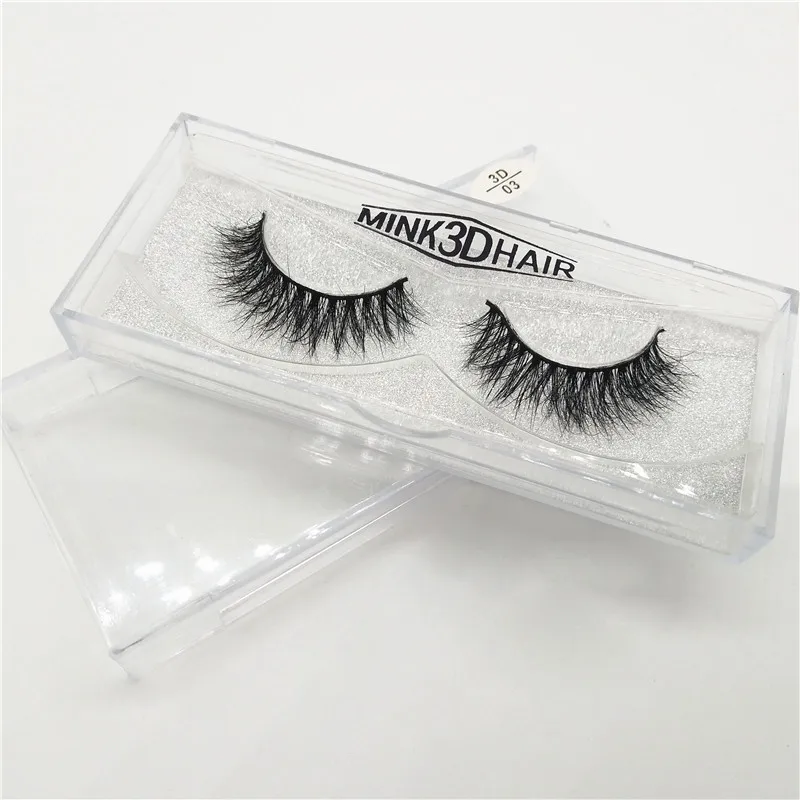 

Nayural Long 100% Handmade Eye Lashes 3D Real Mink Makeup Thick Fake False Eyelashes With Glitter Packing