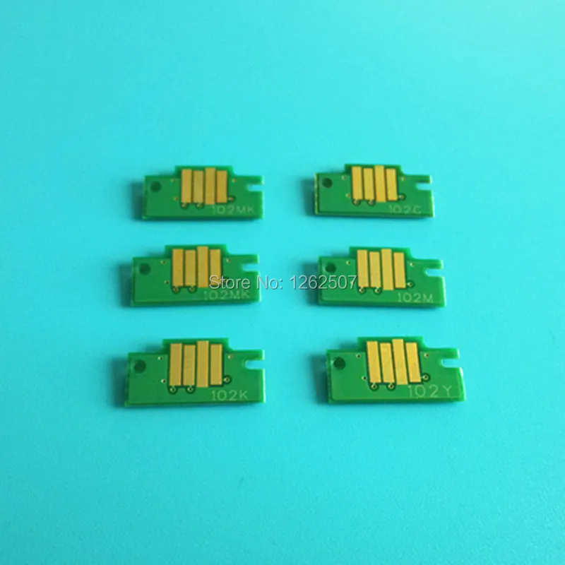 PFI 102 чипы для чернильного картриджа Canon PFI-102 IPF605 IPF600 IPF610 IPF500 IPF510 IPF700 IPF710 картриджи