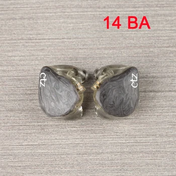 

CTZ DIY Custom Made 14BA Balanced Armature Unit Drivers 0.78mm 2 Pin Earphone DJ Noise Canceling Headphone for iPhone Android