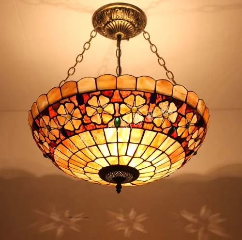 

20inch European pastoral Mediterranean Sea Shell Pendant light living room bedroom lamp