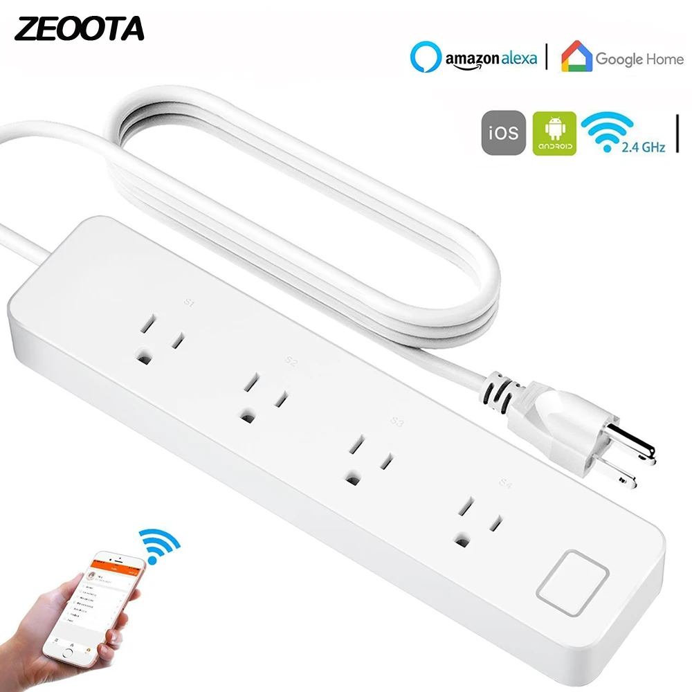 Wifi Smart Power Strip USB Outlet Surge Protector US Plug Sockets Switch Individually Remote